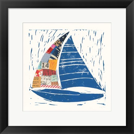 Framed Nautical Collage IV Print