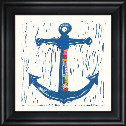 Framed Nautical Collage III Print