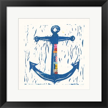 Framed Nautical Collage III Print