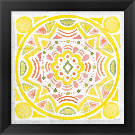 Framed Citrus Tile II v2 Print