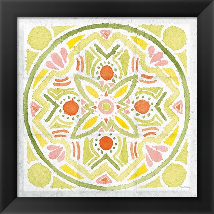 Framed Citrus Tile III v2 Print