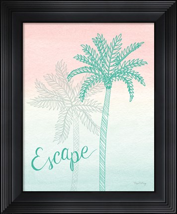 Framed Sunset Palms IV Print