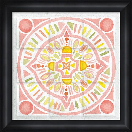 Framed Citrus Tile IV Print