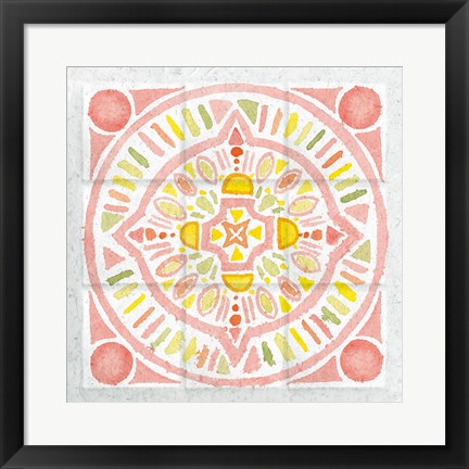 Framed Citrus Tile IV Print