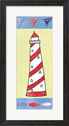 Framed Coastal Lighthouse II Print