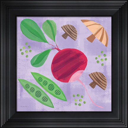 Framed Veggie Time III Print