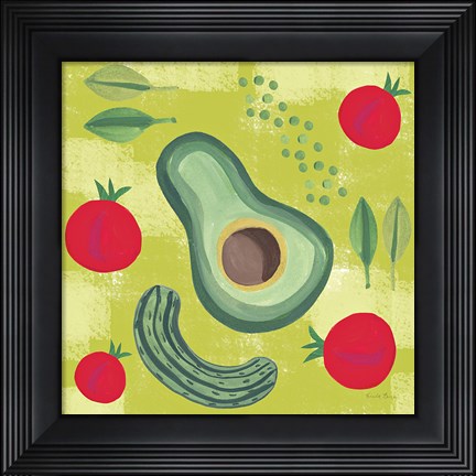 Framed Veggie Time II Print