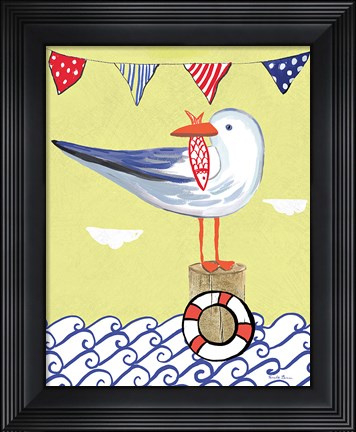 Framed Coastal Bird II Print