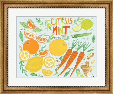 Framed Fruity Smoothie IV Print