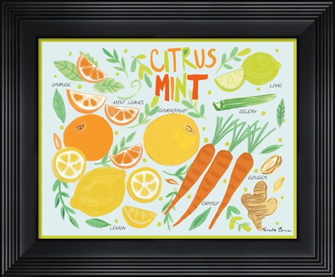 Framed Fruity Smoothie IV Print