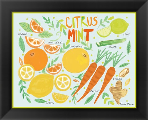 Framed Fruity Smoothie IV Print