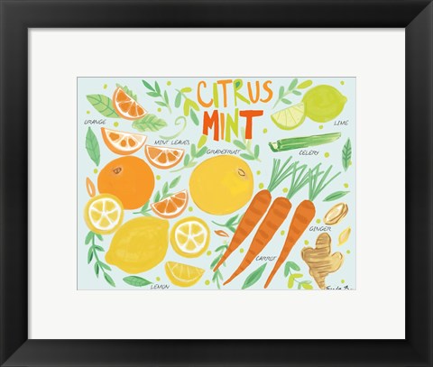 Framed Fruity Smoothie IV Print