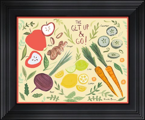 Framed Fruity Smoothie I Print