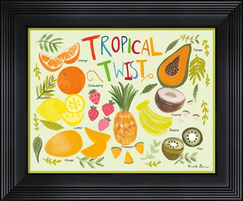 Framed Fruity Smoothie II Print