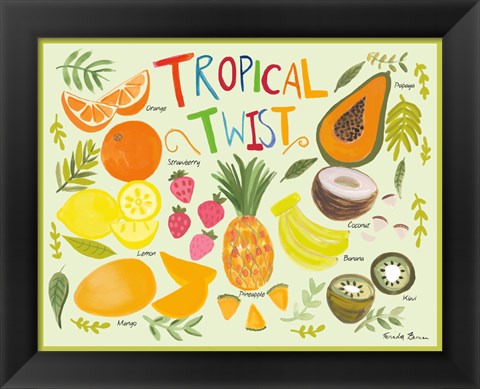 Framed Fruity Smoothie II Print