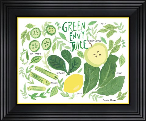 Framed Fruity Smoothie III Print