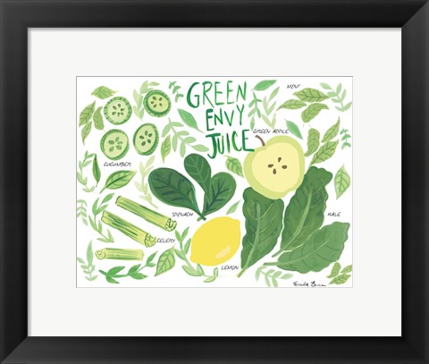 Framed Fruity Smoothie III Print