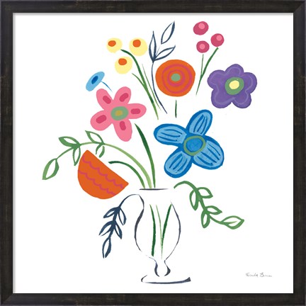 Framed Floral Medley IV Print