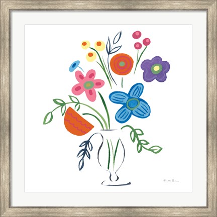 Framed Floral Medley IV Print