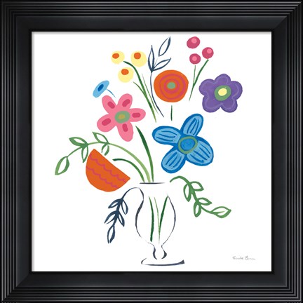 Framed Floral Medley IV Print