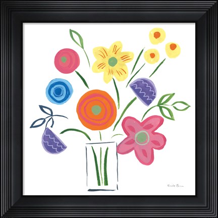 Framed Floral Medley II Print