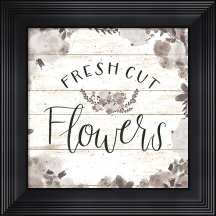 Framed Beautiful Country VI  Neutral on Shiplap Print