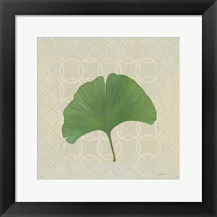 Framed Forest Leaves IV no Lines Print