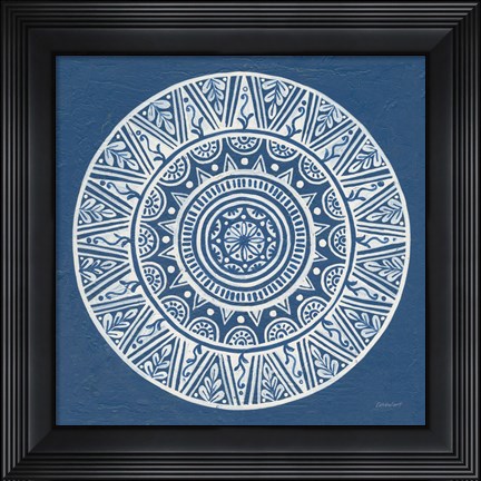 Framed Circle Designs III Print