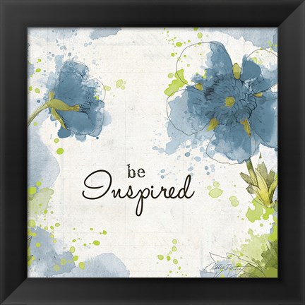 Framed You Shine I Blue Be Inspired Print