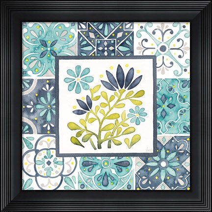 Framed Garden Getaway Patchwork III Print