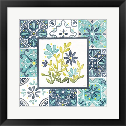 Framed Garden Getaway Patchwork IV Print