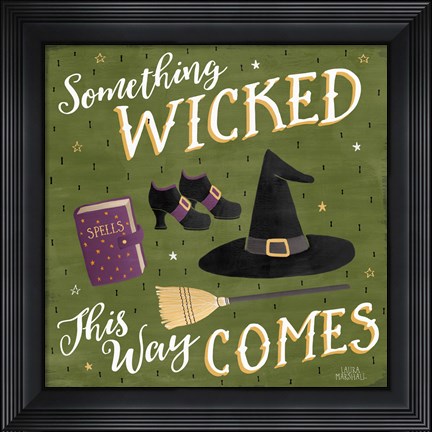 Framed Haunted Halloween VI Print