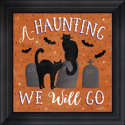 Framed Haunted Halloween V Print