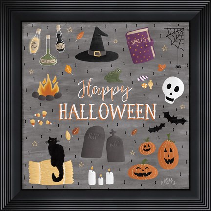 Framed Haunted Halloween II Print