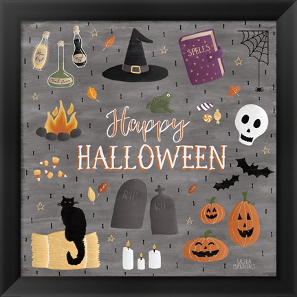 Framed Haunted Halloween II Print