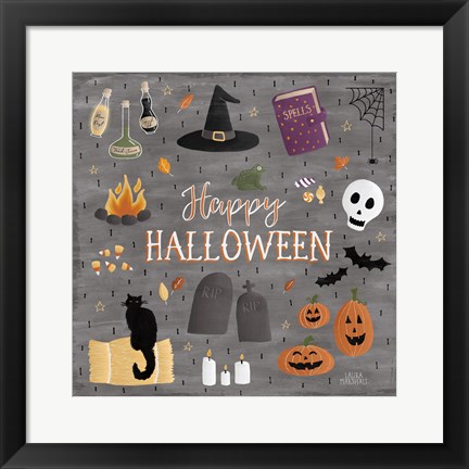 Framed Haunted Halloween II Print