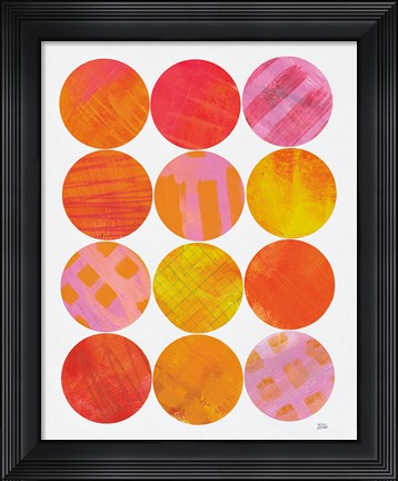 Framed Kitchen Garden Dots I Print