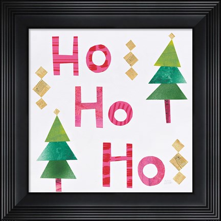 Framed Christmas Collage I Print
