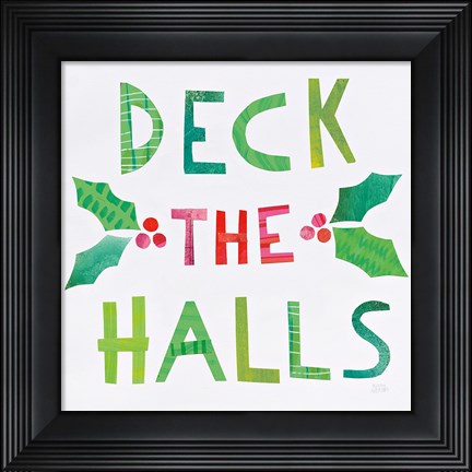 Framed Christmas Collage II Print