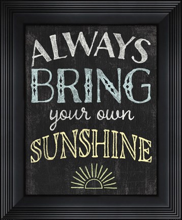 Framed Winsome Words III Print