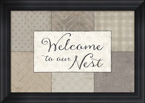 Framed Country Collage III Print