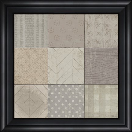 Framed Country Collage II Print