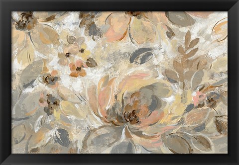 Framed Ivory Floral Print