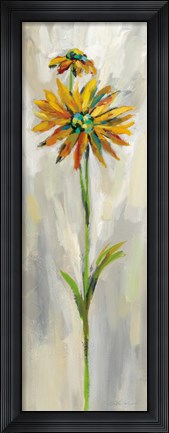 Framed Single Stem Flower III Print