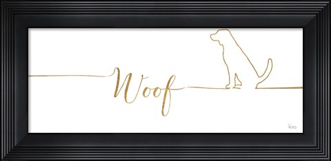 Framed Underlined Dogs IV Print