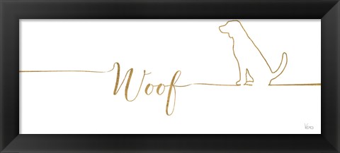 Framed Underlined Dogs IV Print