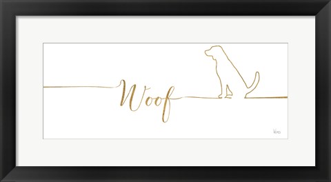 Framed Underlined Dogs IV Print