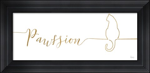 Framed Underlined Cats IV Print