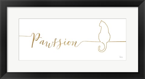 Framed Underlined Cats IV Print