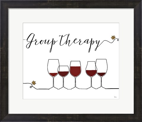 Framed Underlined Wine IX Print